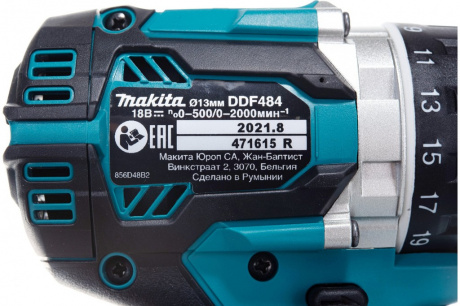 Купить Дрель аккумуляторная Makita DDF 484 Z Li-ion фото №9