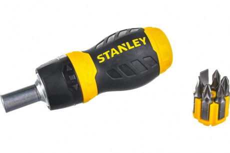 Купить Отвертка STANLEY MULTIBIT RATCHET STUBBY с 6-тью вставками     0-66-358 фото №6