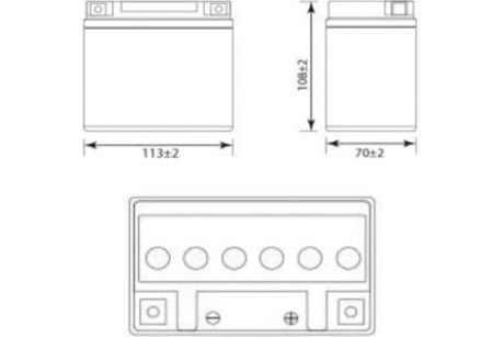 Купить Аккумулятор свинцовый 12V 7 Ah CT1207.2   DELTA фото №2